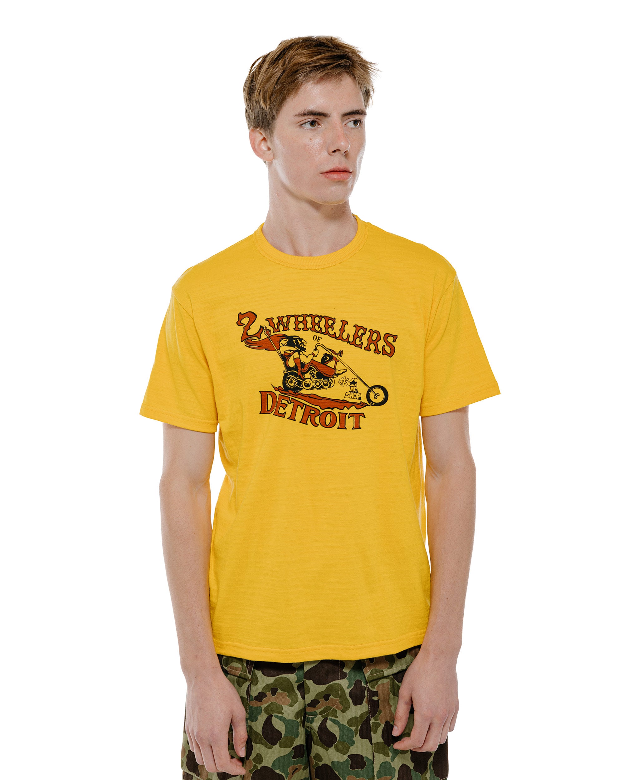 The Real McCoy's BC26009 Athletic T-Shirt / 2-Wheelers of Detroit Yell