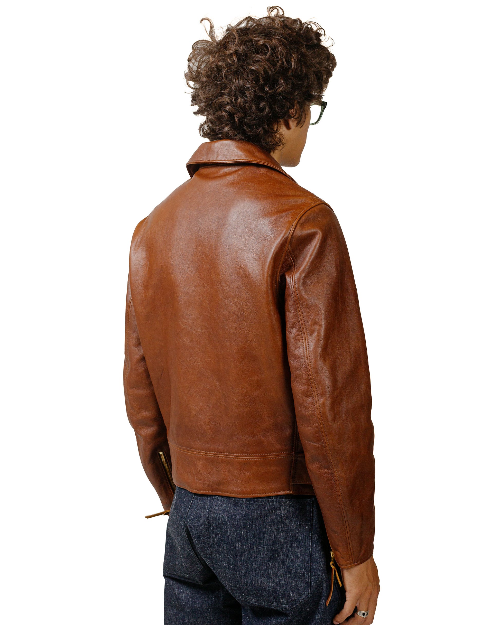 The Real McCoy's BJ21001 Buco JH-1 Jacket / Brown model back