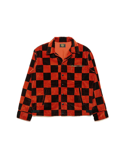 The Real McCoy's BJ23103 Buco Checkered Corduroy Jacket OrangeBlack