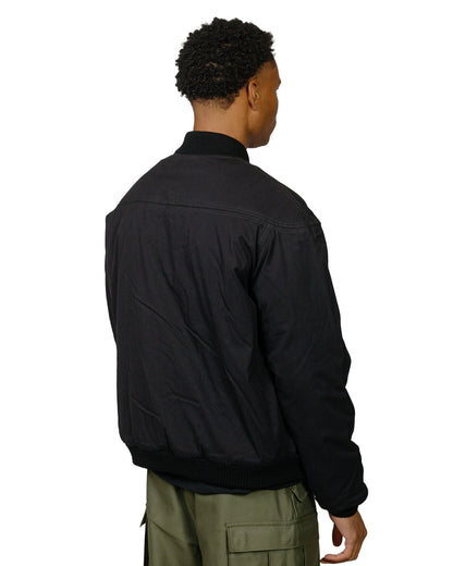 The Real McCoy's BJ24002 Buco Cape Shoulder Sports Jacket Black model back