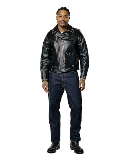 The Real McCoy's BJ24101 Buco J-24 Smoky Jim Leather Jacket Black
