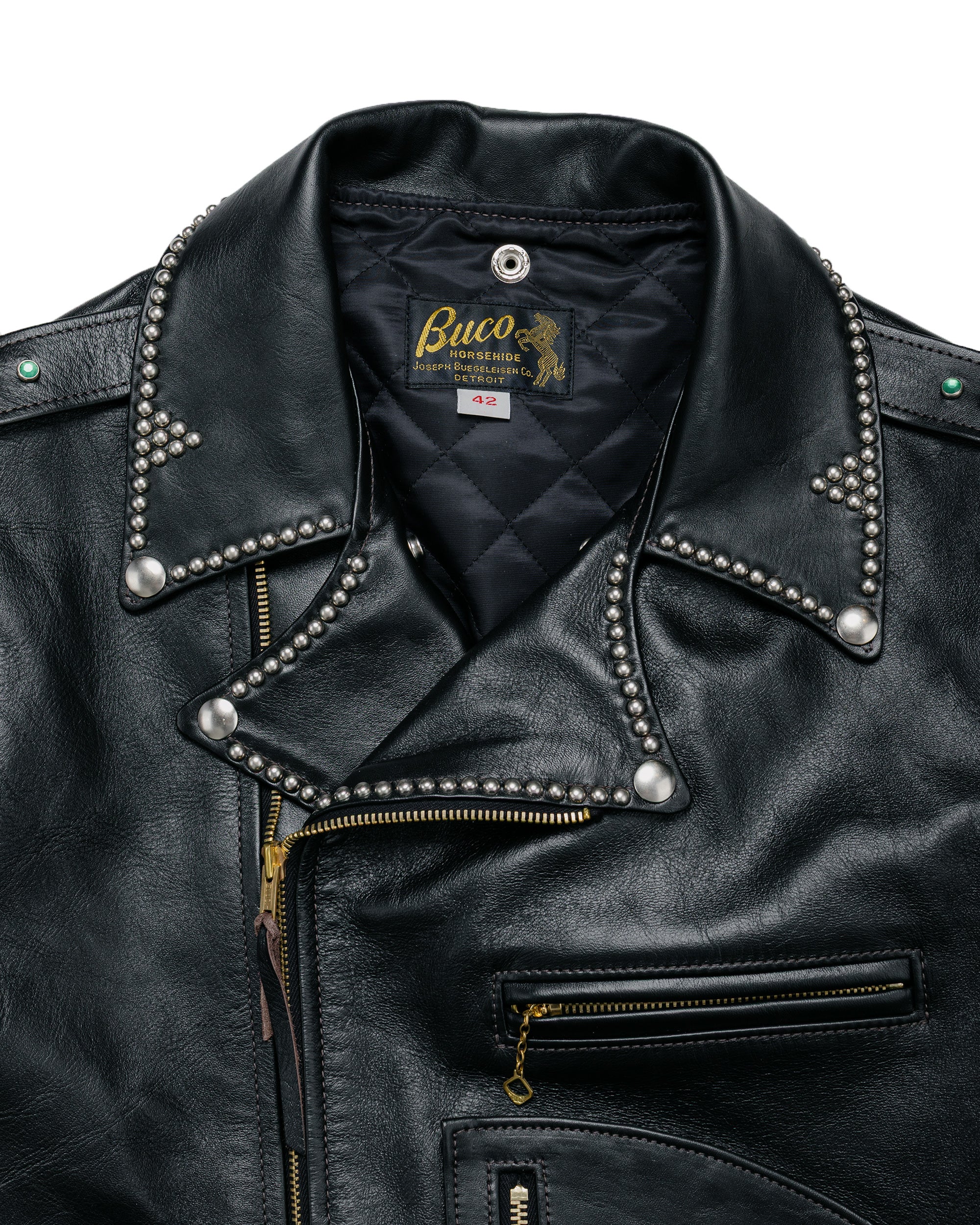 The Real McCoy's BJ24101 Buco J-24 Smoky Jim Leather Jacket Black