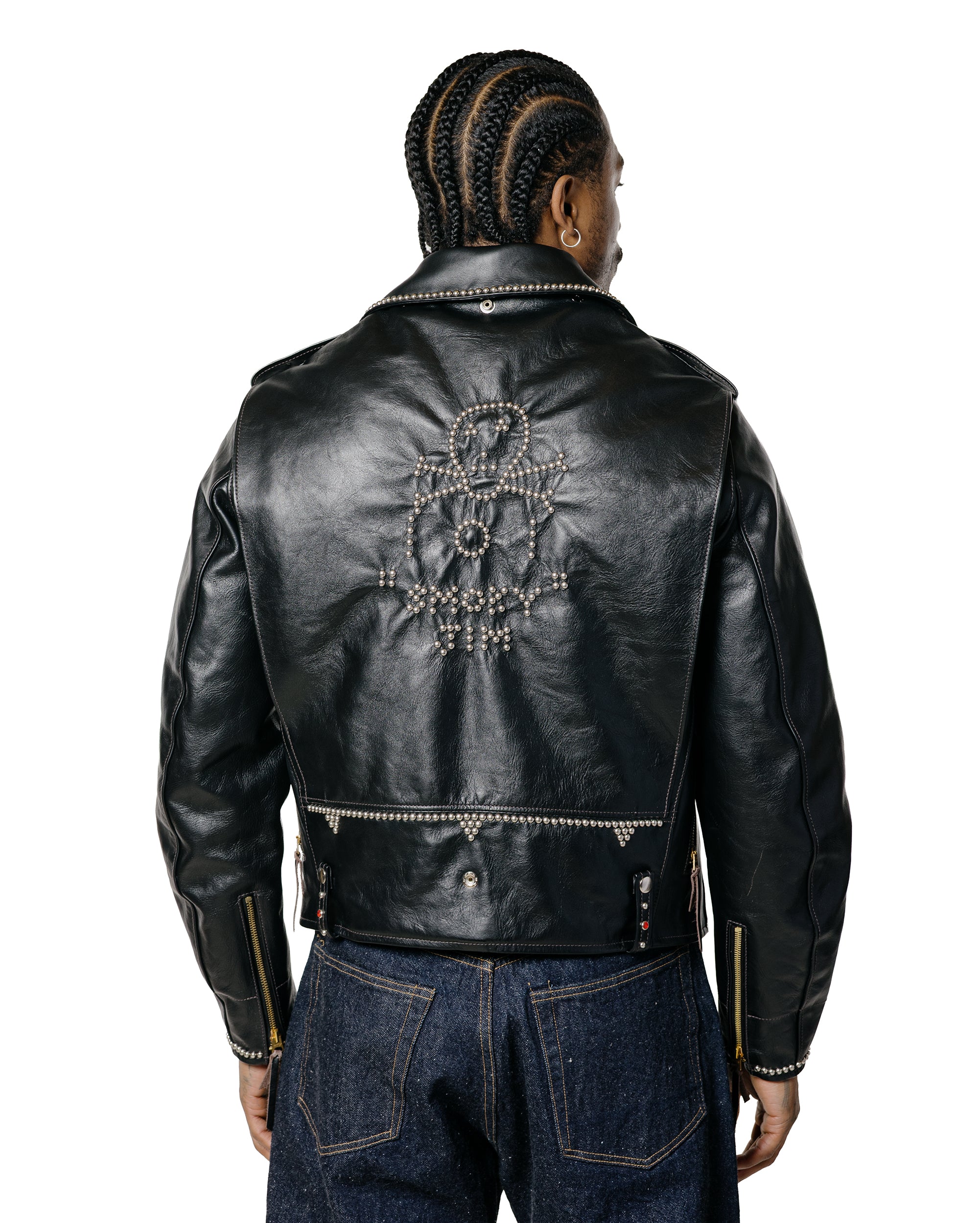 The Real McCoy's BJ24101 Buco J-24 Smoky Jim Leather Jacket Black