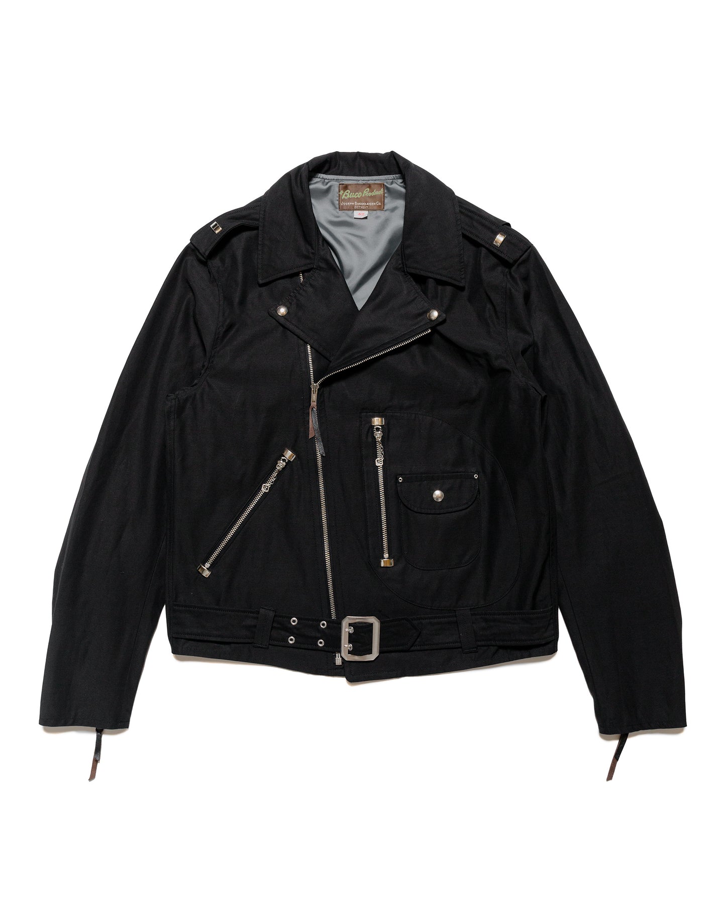 The Real McCoy's BJ24102 Buco J-24 Satin Twill Jacket Black