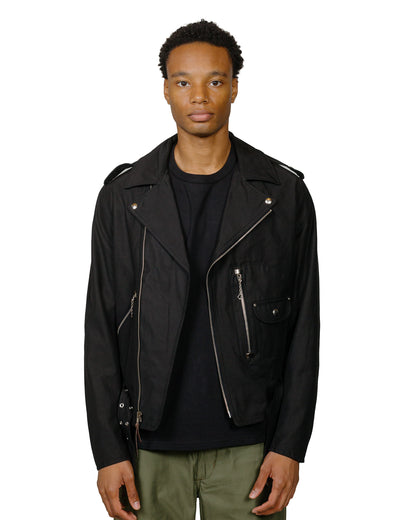 The Real McCoy's BJ24102 Buco J-24 Satin Twill Jacket Black model front