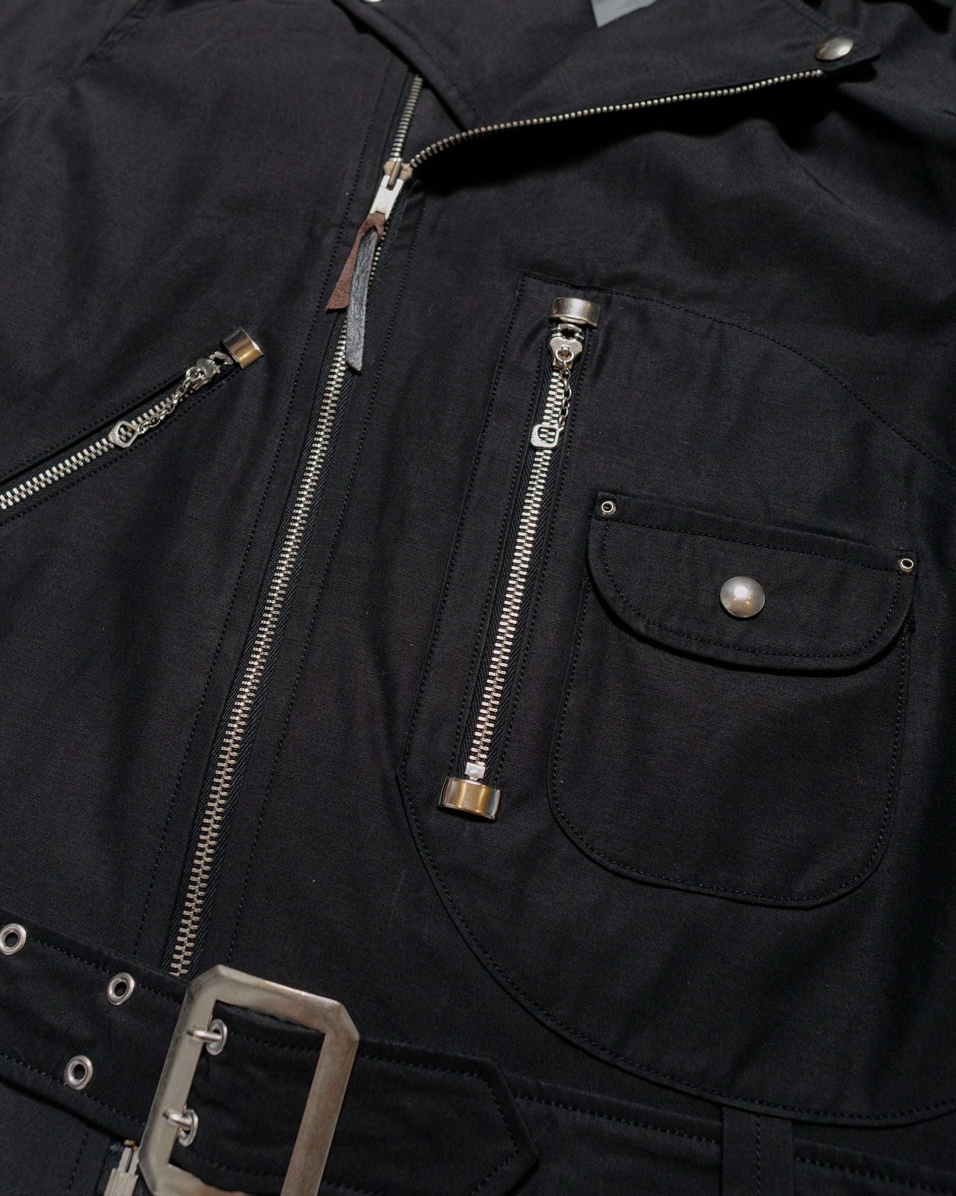 The Real McCoy's BJ24102 Buco J-24 Satin Twill Jacket Black detail