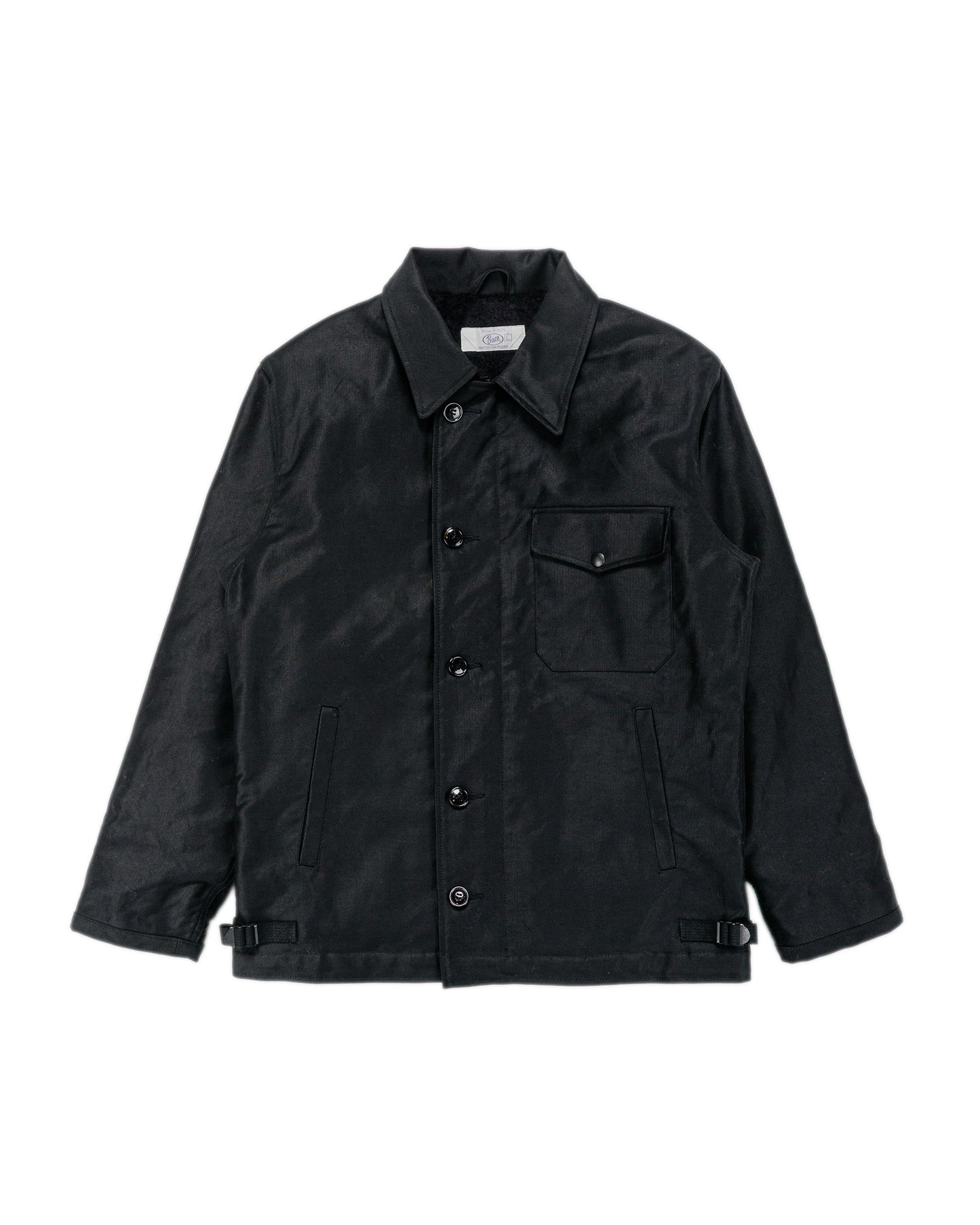 The Real McCoy's BJ25101 Buco Civilian Collared Deck Jacket Black