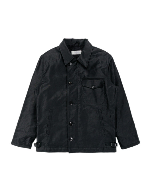 The Real McCoy's BJ25101 Buco Civilian Collared Deck Jacket Black