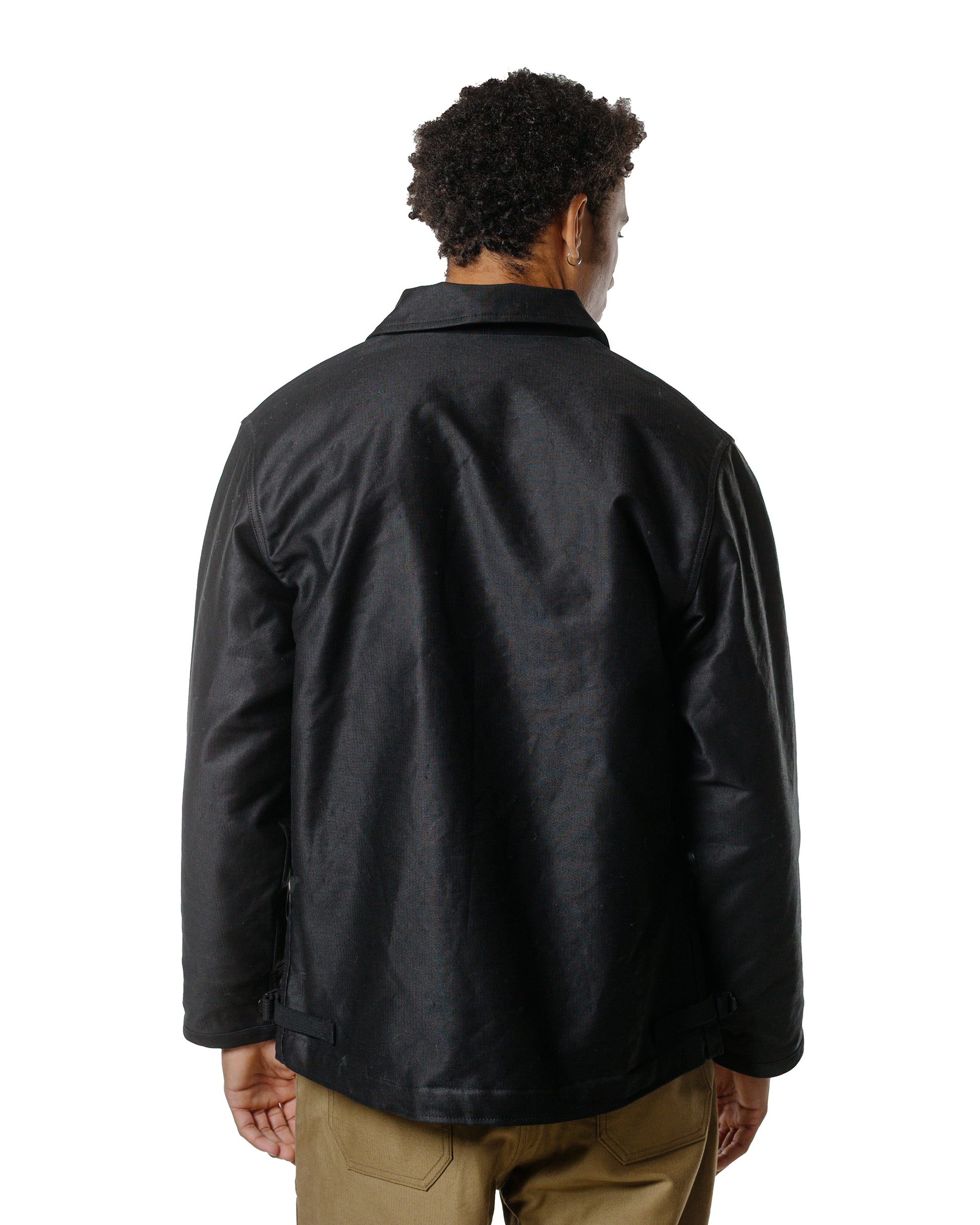 The Real McCoy's BJ25101 Buco Civilian Collared Deck Jacket Black