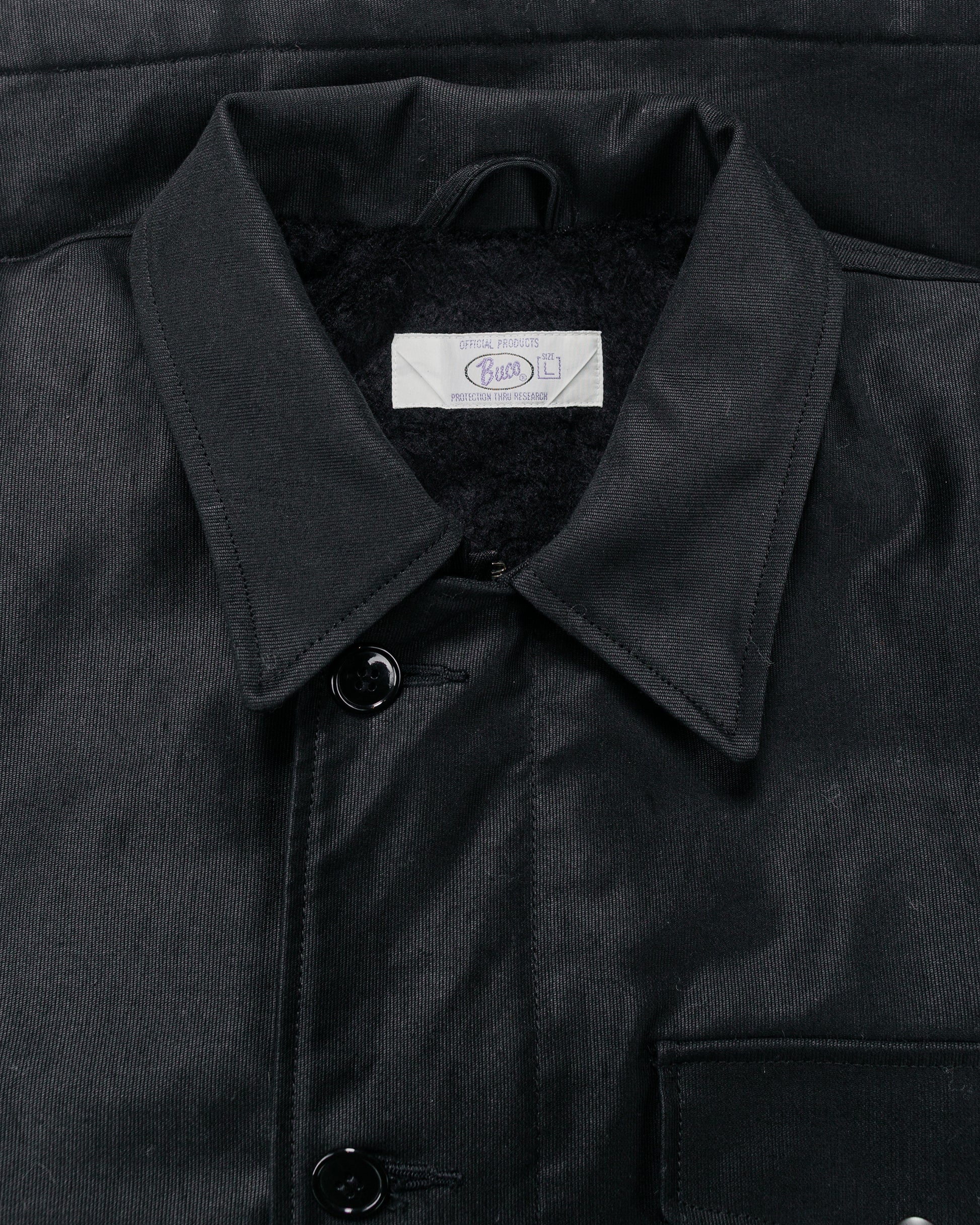 The Real McCoy's BJ25101 Buco Civilian Collared Deck Jacket Black
