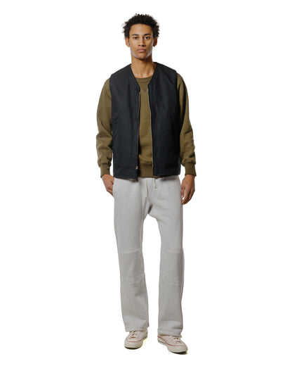 The Real McCoy's BJ25103 Buco Cotton Canvas Riding Vest Black