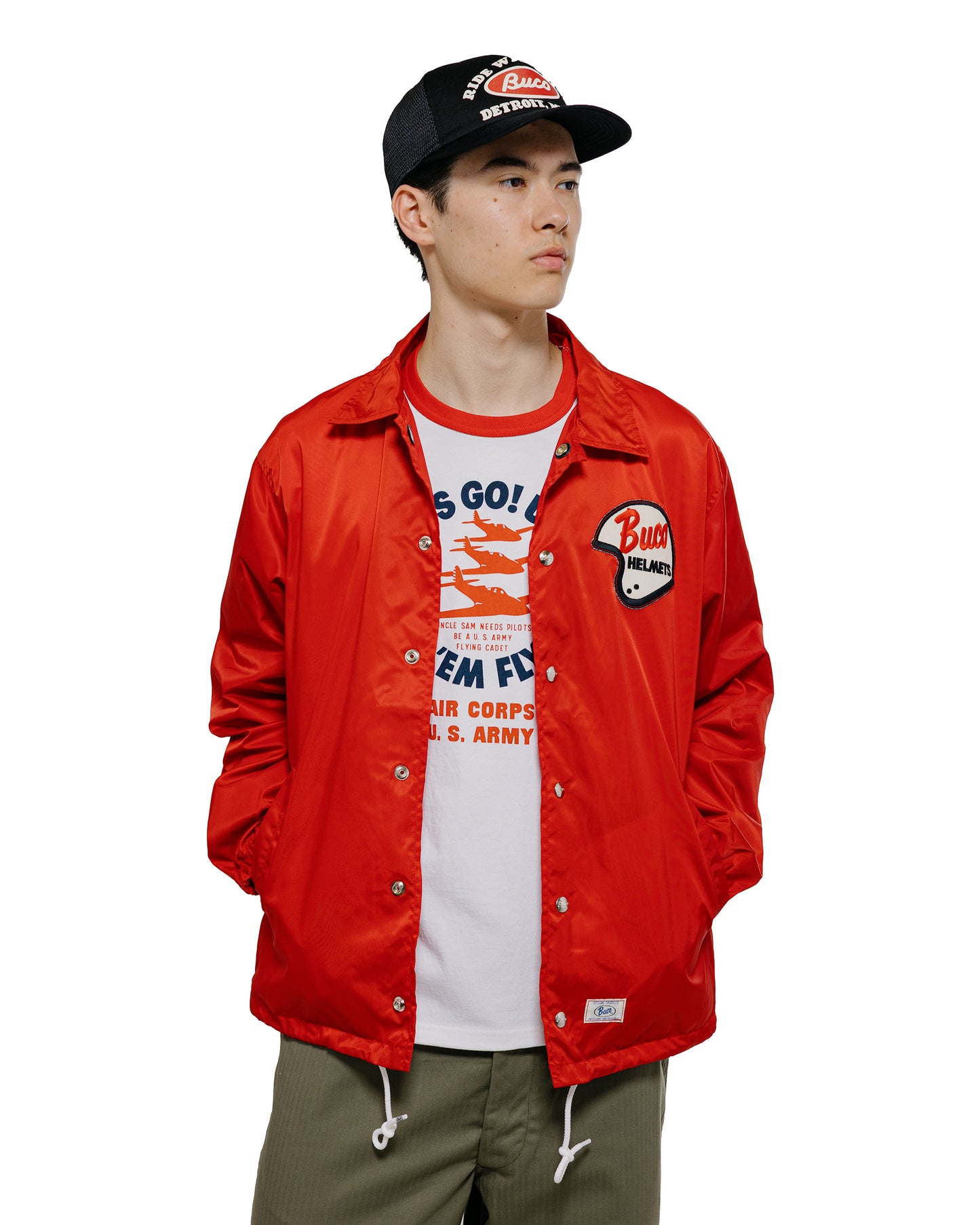 The Real McCoy's BJ26001 Buco Coach Jacket / Enthusiast Red