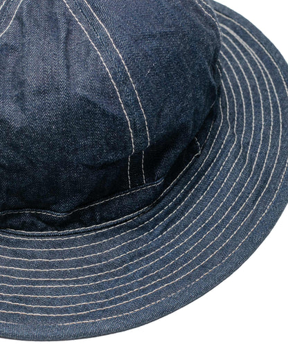 The Real McCoy's MA17013 Denim Army Hat detail