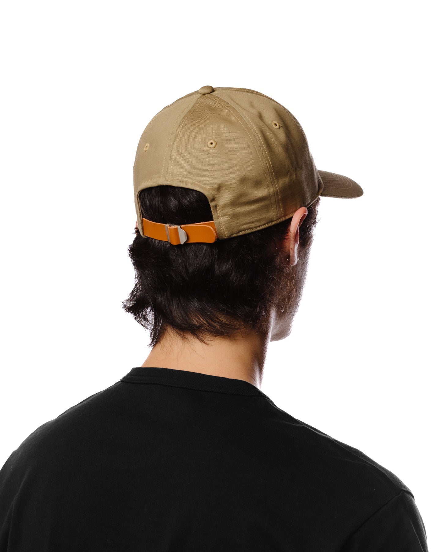 The Real McCoy's MA23001 The Real McCoy's Logo Baseball Cap Khaki Model Rear