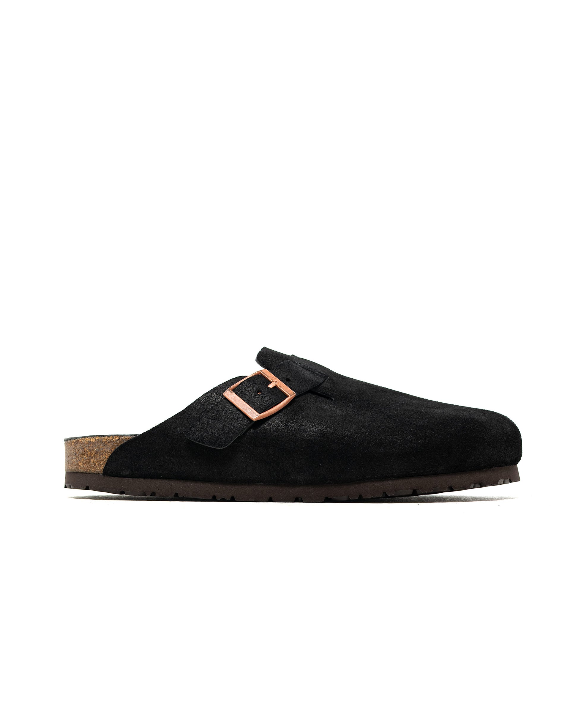 The Real McCoy's MA23012 Leather Foot-Support Clogs Black