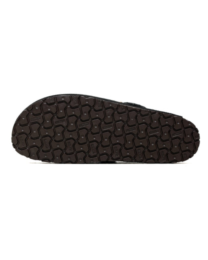 The Real McCoy's MA23012 Leather Foot-Support Clogs Black
