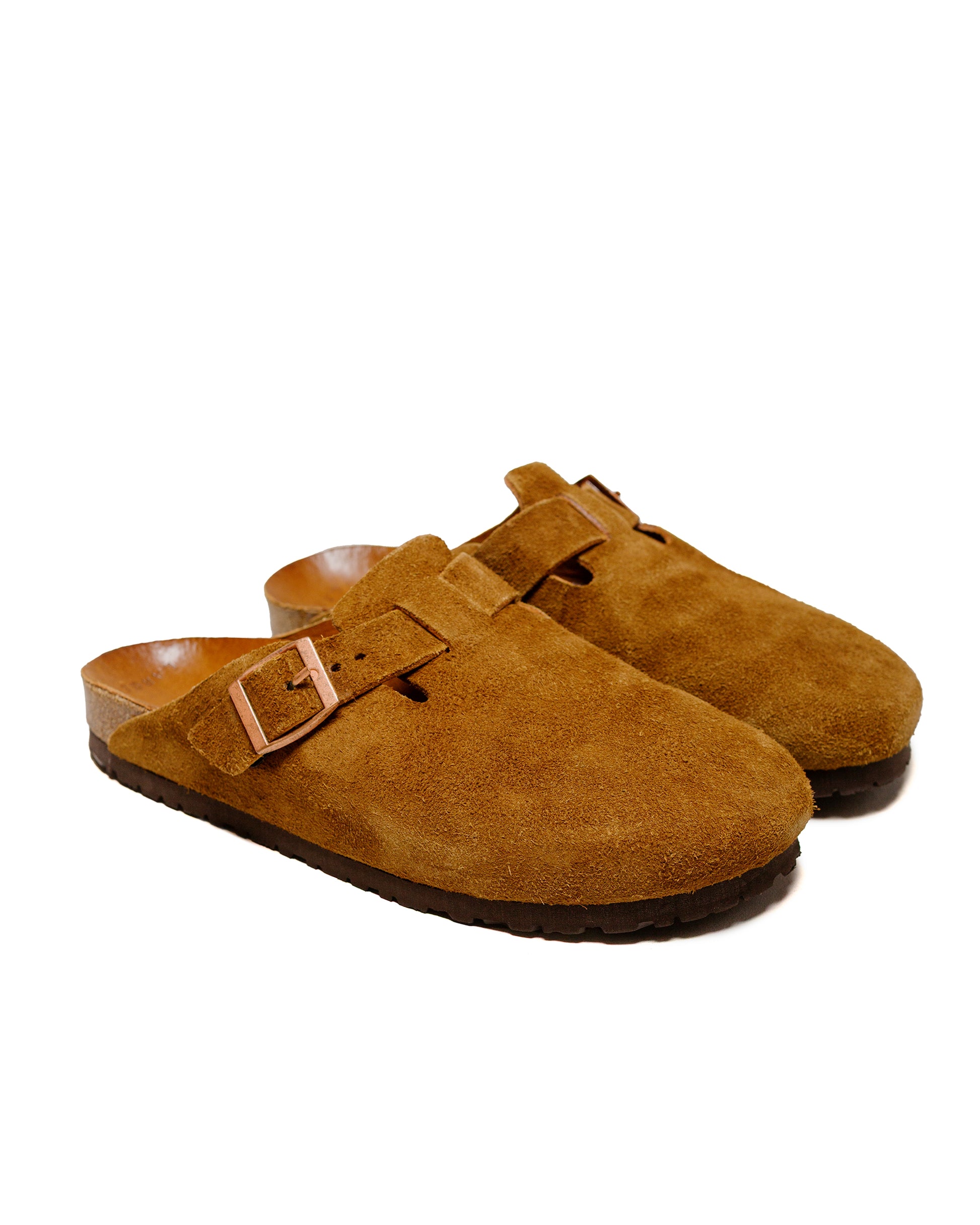 The Real McCoy's MA23012 Leather Foot-Support Clogs Raw Sienna