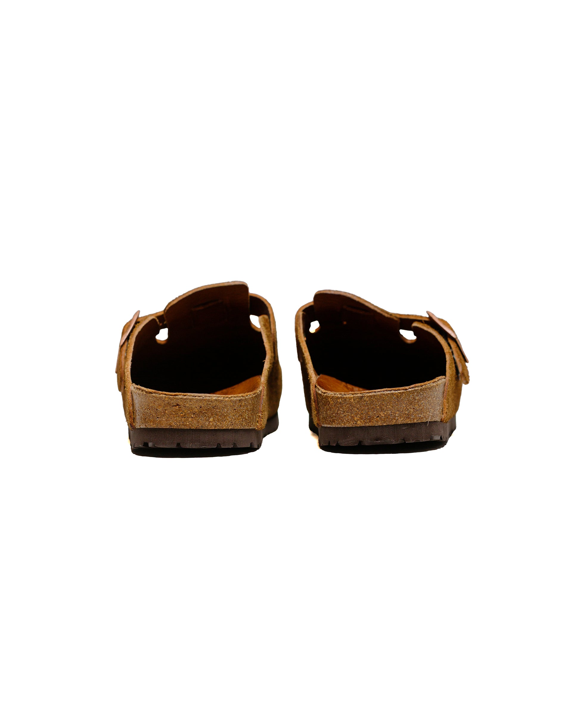 The Real McCoy's MA23012 Leather Foot-Support Clogs Raw Sienna