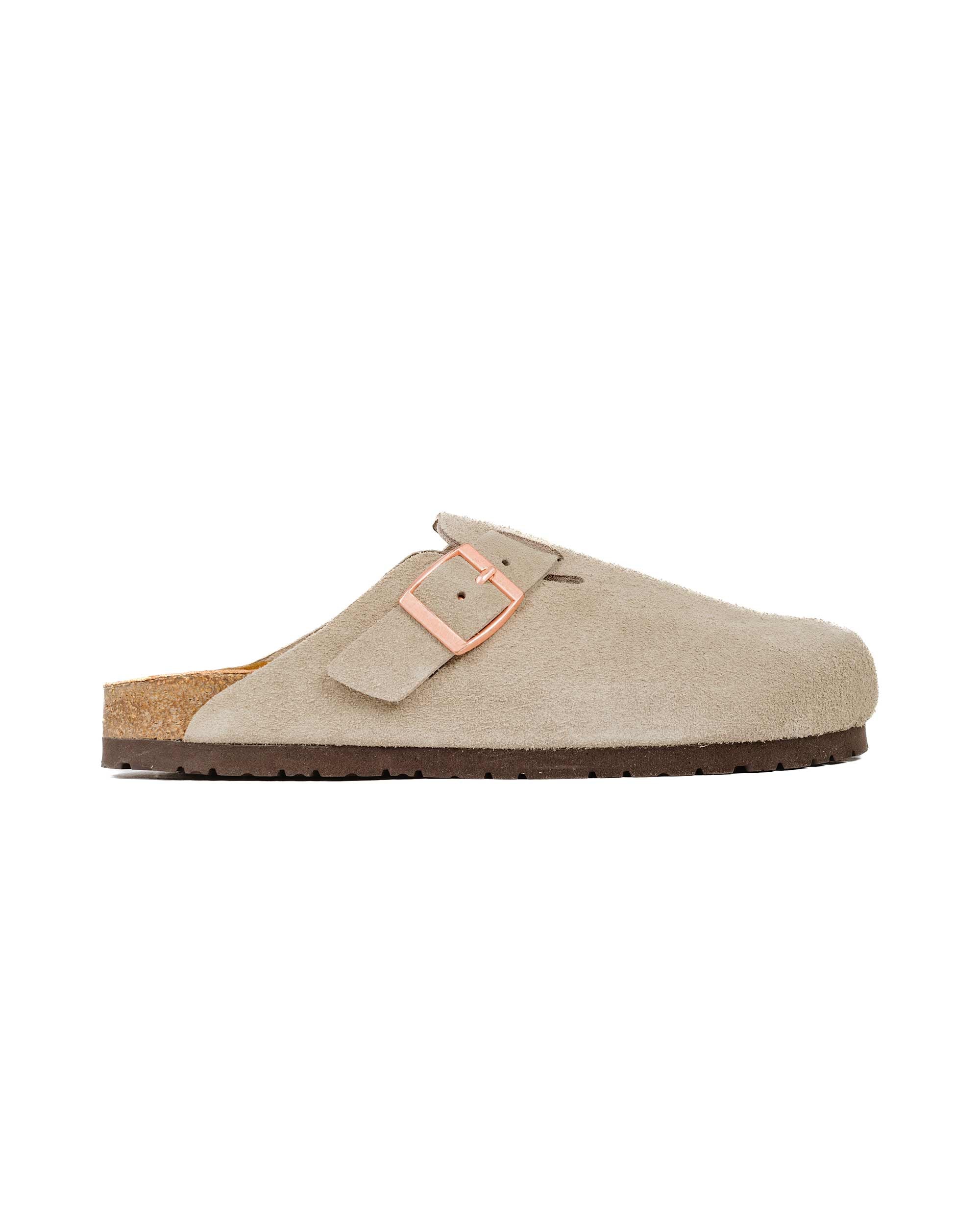 The Real McCoy's MA23012 Leather Foot-Support Clogs Taupe