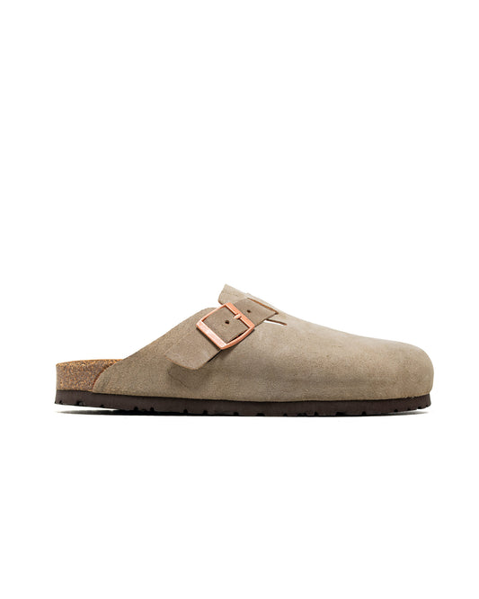 The Real McCoy's MA23012 Leather Foot-Support Clogs Taupe