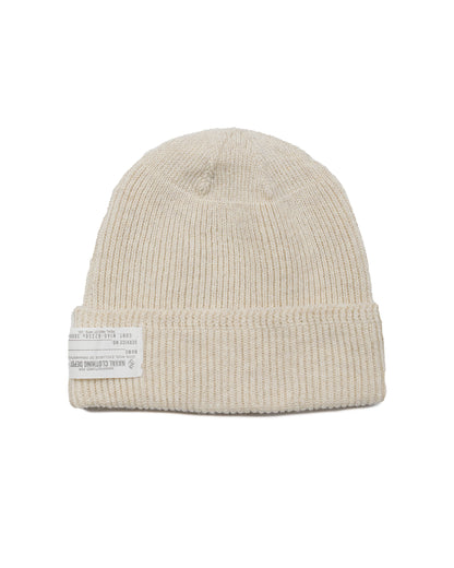 The Real McCoy's MA23104 Civilian Wool Watch Cap Ecru