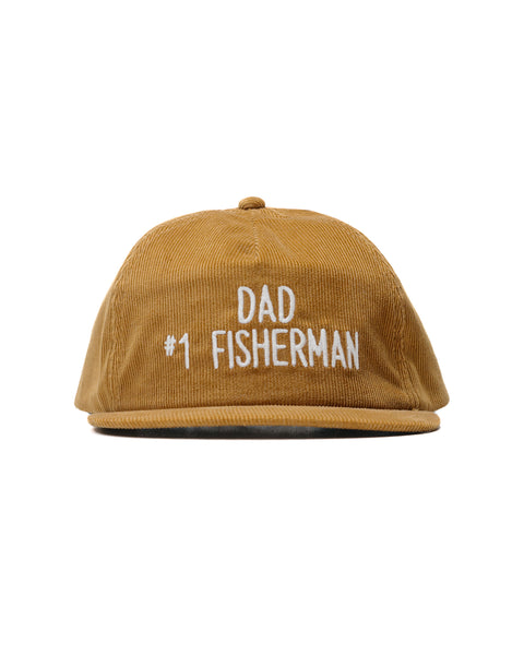 The Real McCoy's MA23109 Five Panel Corduroy Cap / #1 Fishing Dad Must