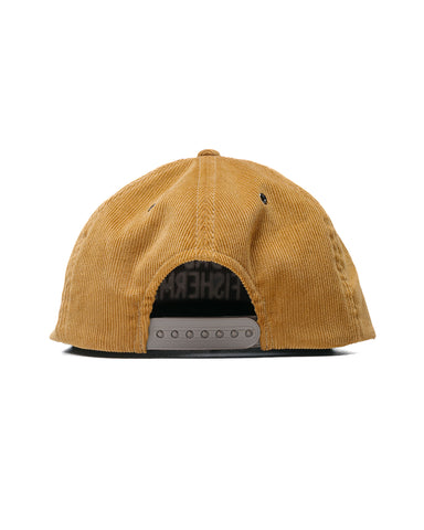 The Real McCoy's MA23109 Five Panel Corduroy Cap  #1 Fishing Dad Mustard
