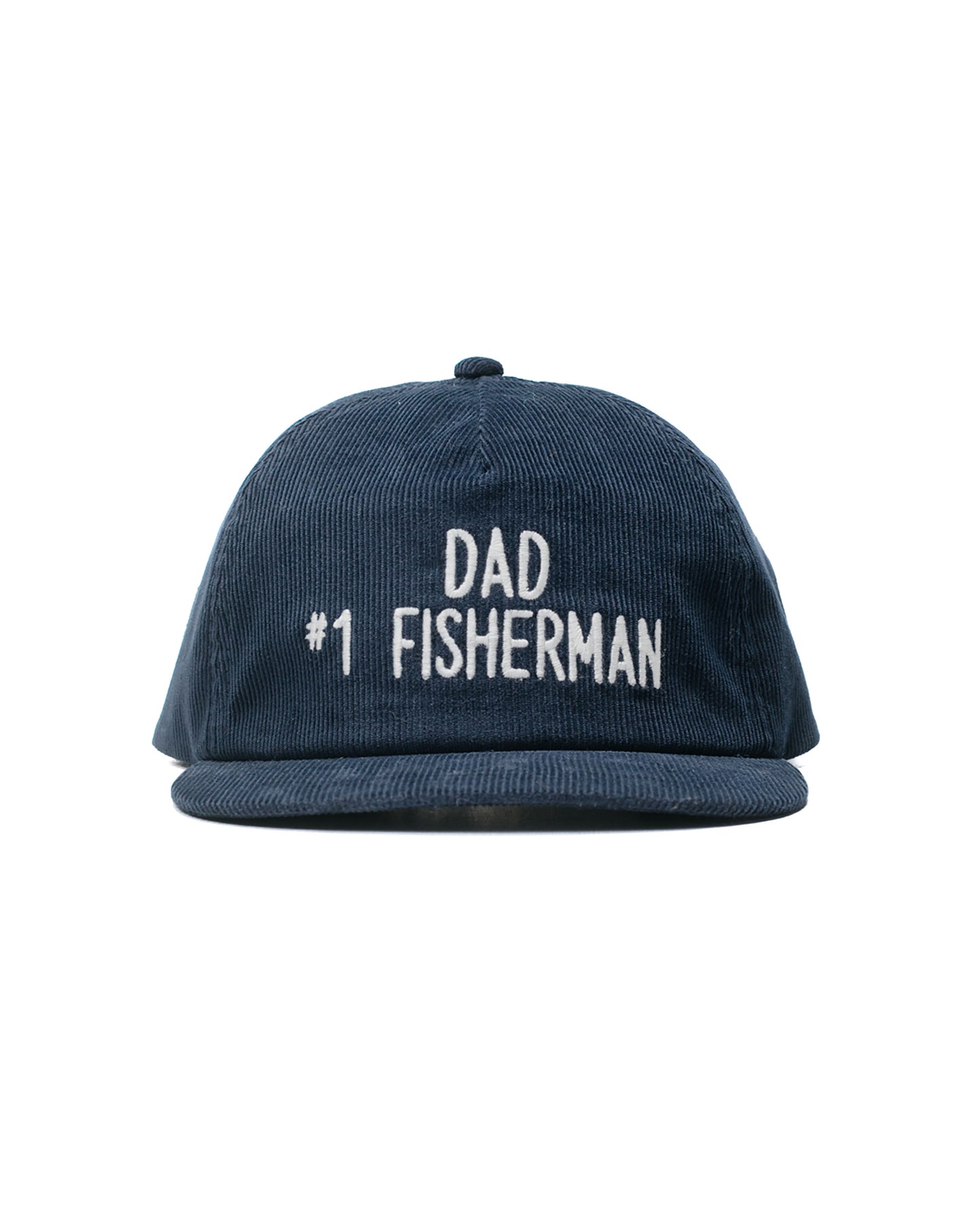 The Real McCoy's MA23109 Five Panel Corduroy Cap  #1 Fishing Dad Navy