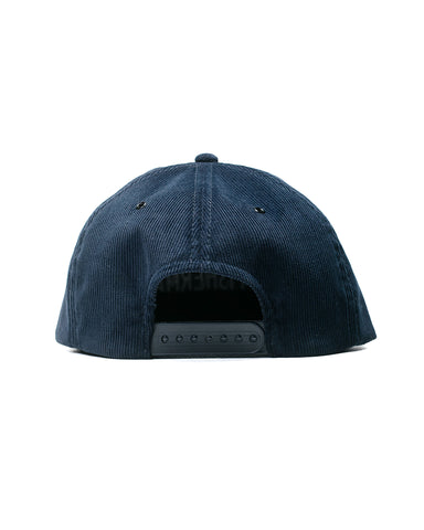 The Real McCoy's MA23109 Five Panel Corduroy Cap  #1 Fishing Dad Navy