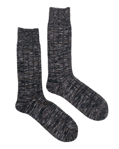 The Real McCoy’s MA23110 Outdoor Wool Socks ‘Camp’ Charcoal