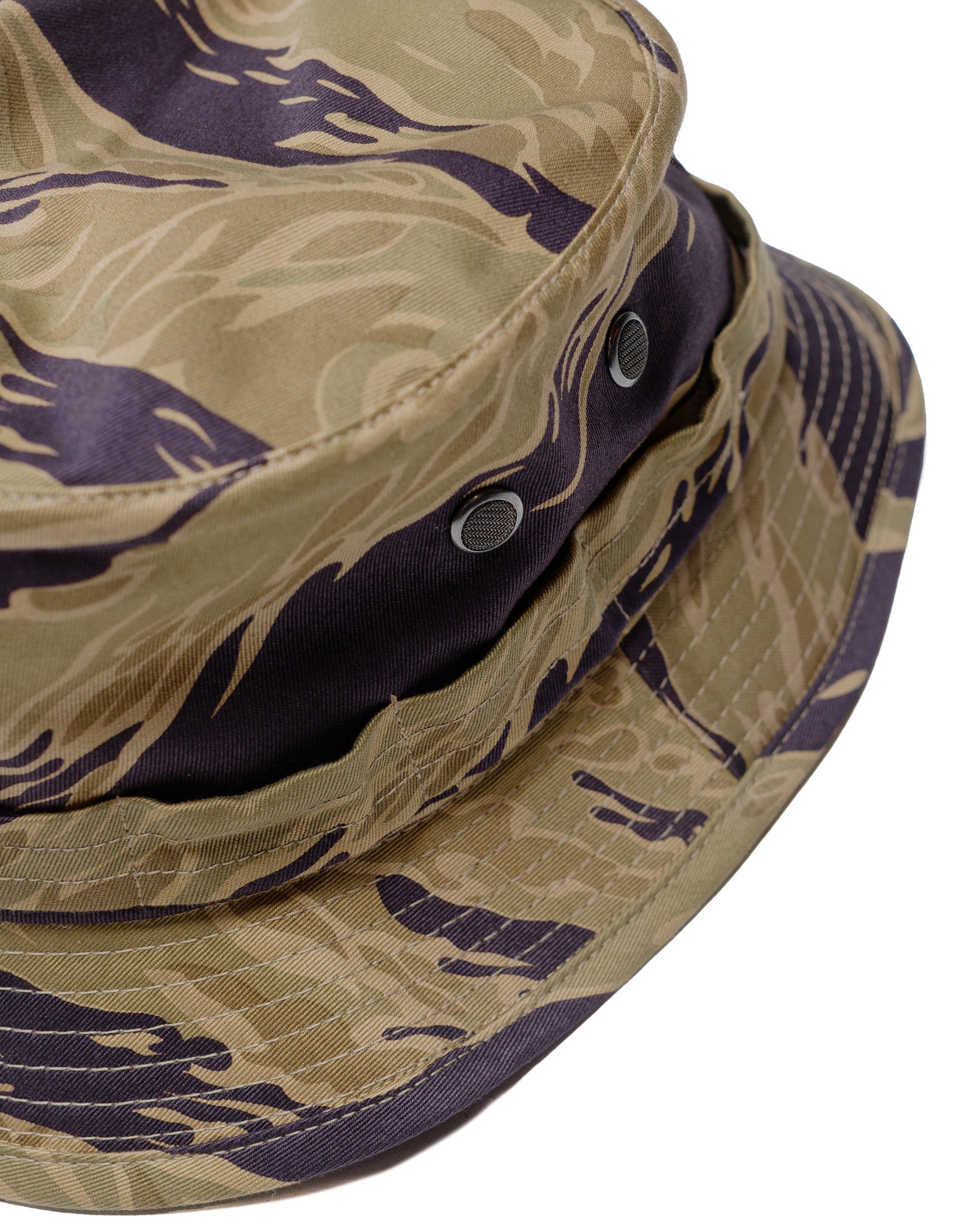 The Real McCoy's MA24003 Tiger Boonie Hat  Advisor Khaki fabric