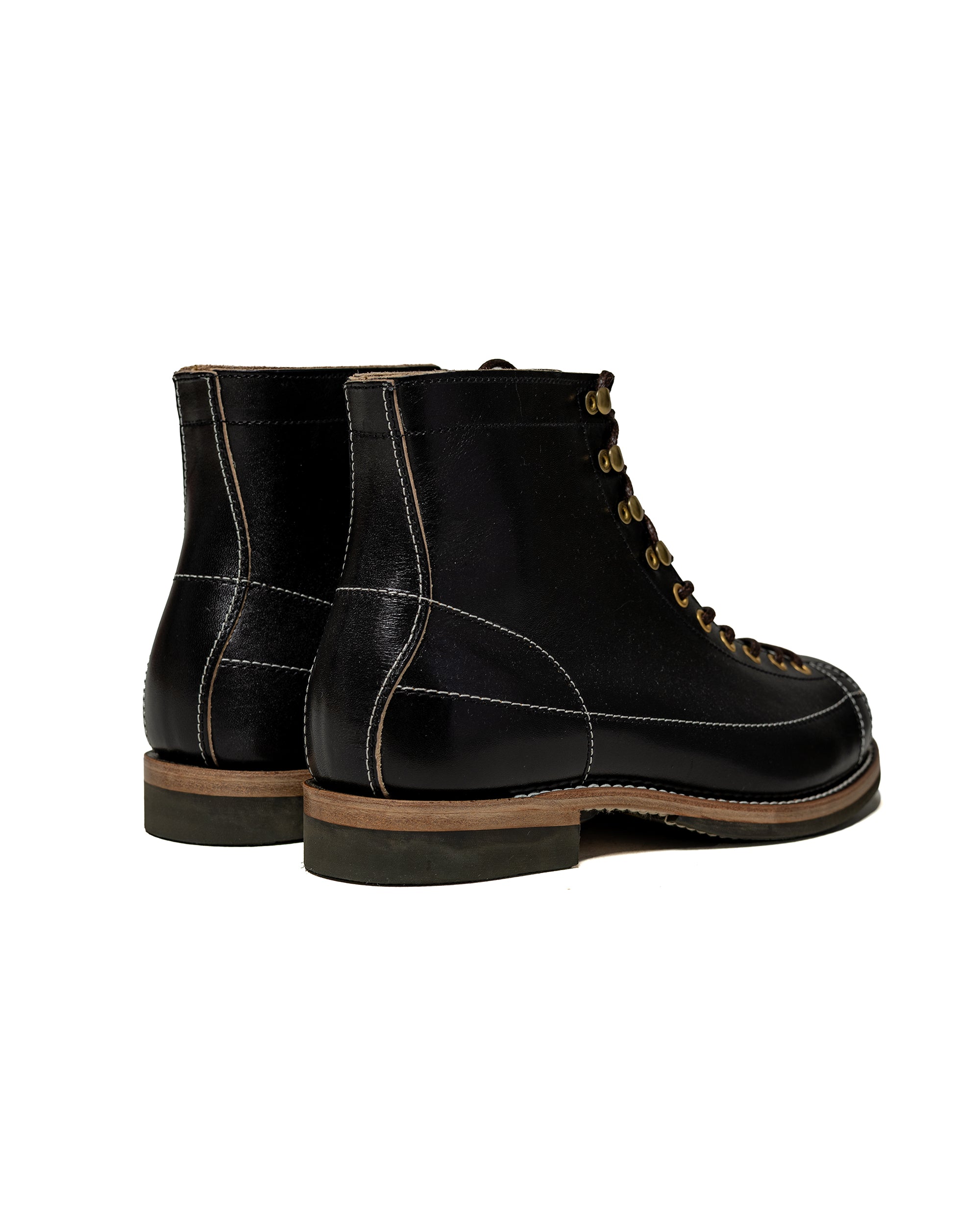 The Real McCoy's MA24008 Ten Mile Work Boots / Horsehide Buttock Black
