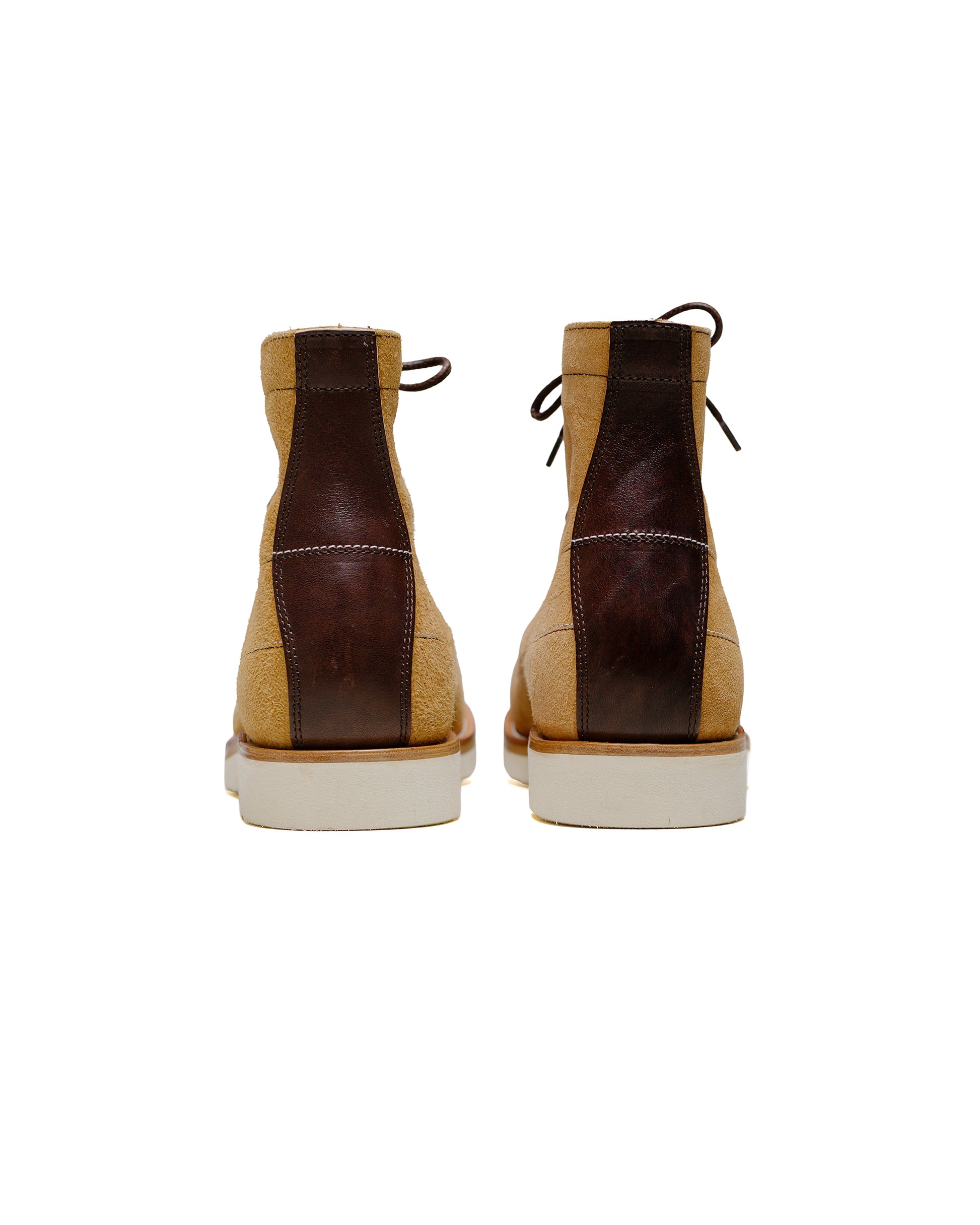 The Real McCoy's MA24009 Ten Mile Work Boots / Rough Out Leather Beige