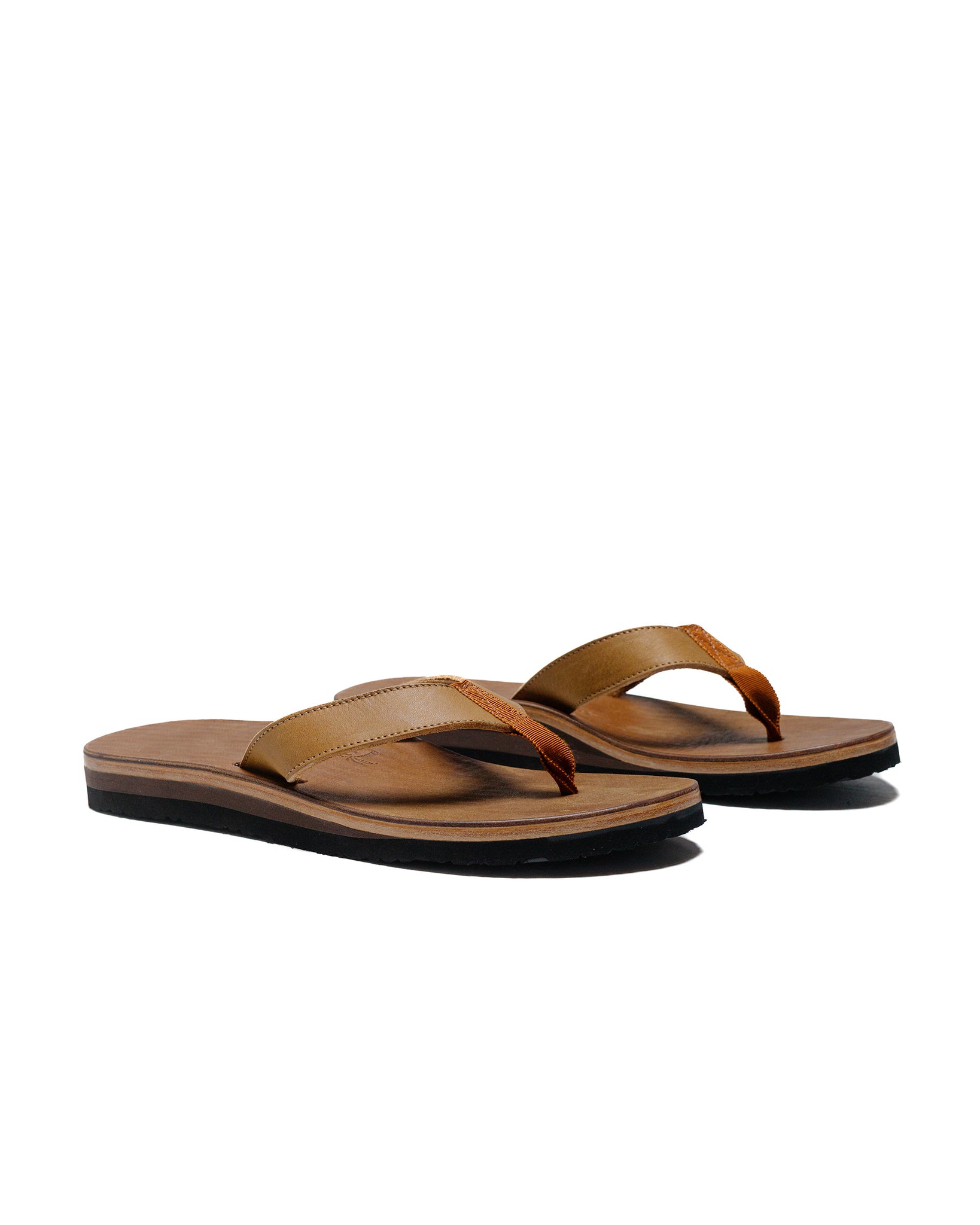 The Real McCoy's MA24011 Leather Arched Sandal Raw Sienna side