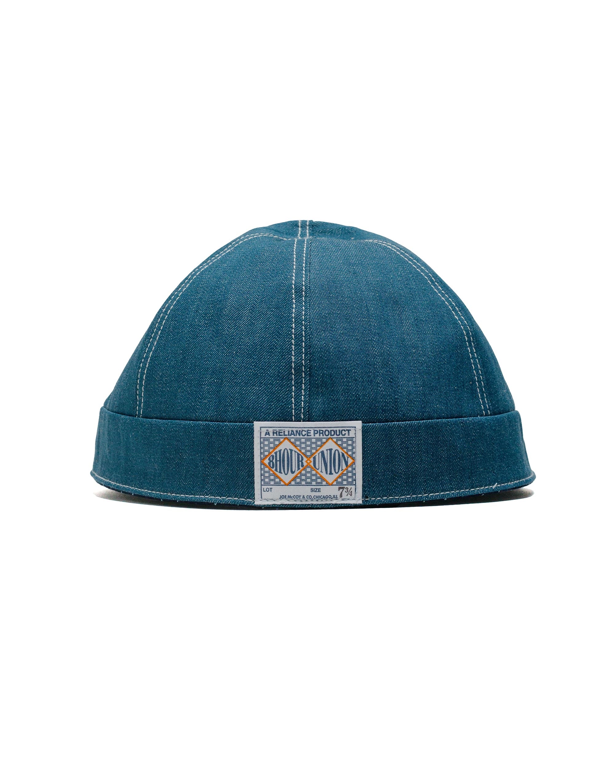 The Real McCoy's MA24014 Wabash Reversible Work Cap Indigo