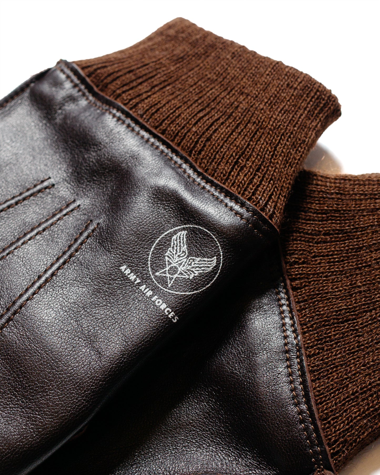 The Real McCoy's MA24101 A-10 Gloves, Flying Winter Seal Brown