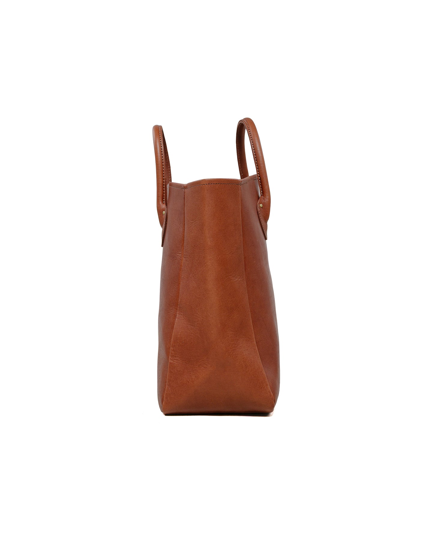 The Real McCoy's MA25101 Leather Tote Handbag Brown