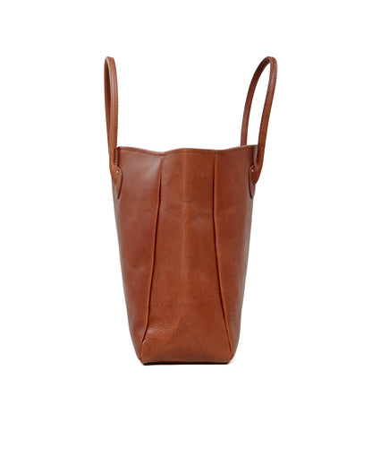 The Real McCoy's MA25102 Leather Tote Shoulder-Bag Brown