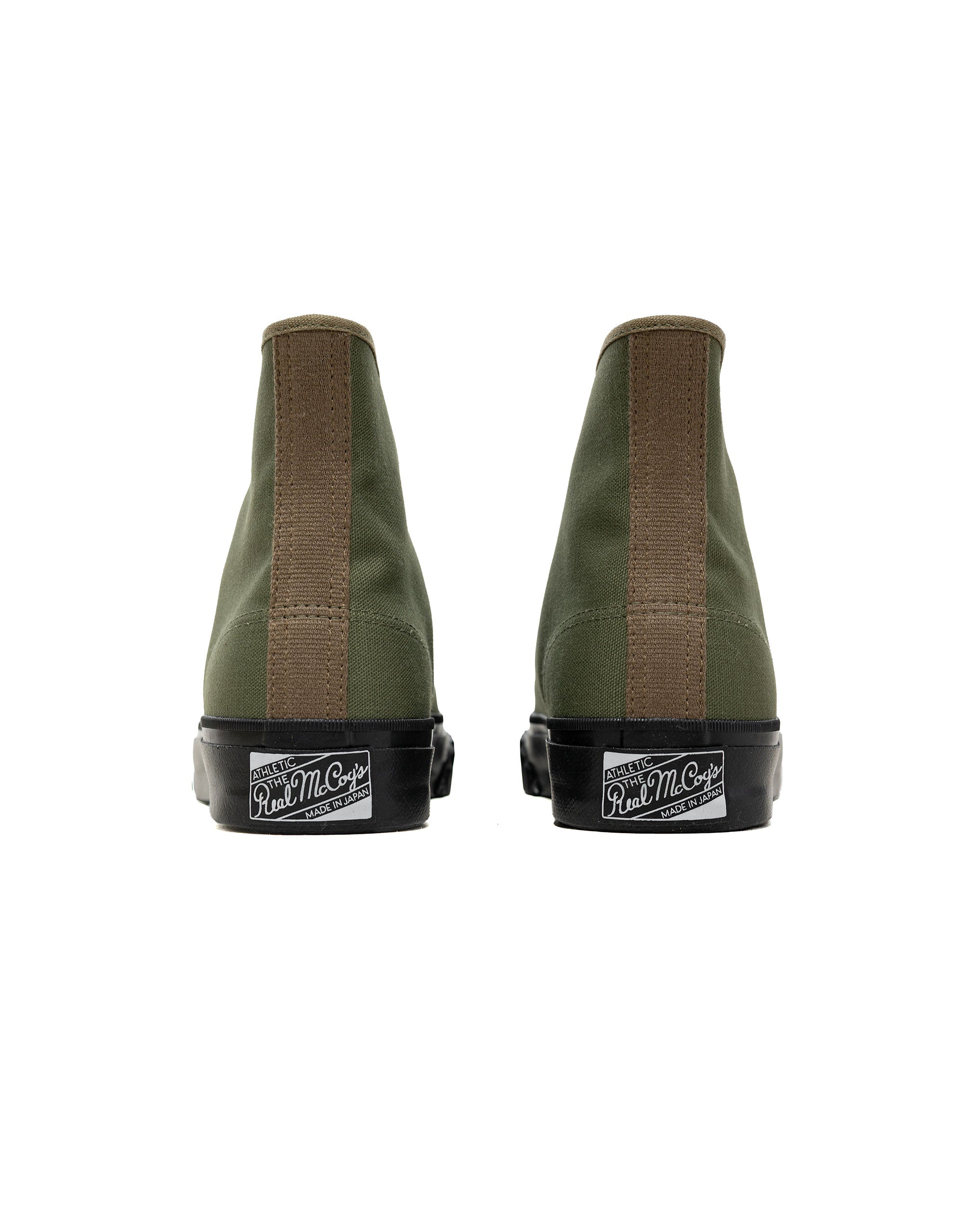 The Real McCoy's MA26006 Military Canvas Training Shoes Olive