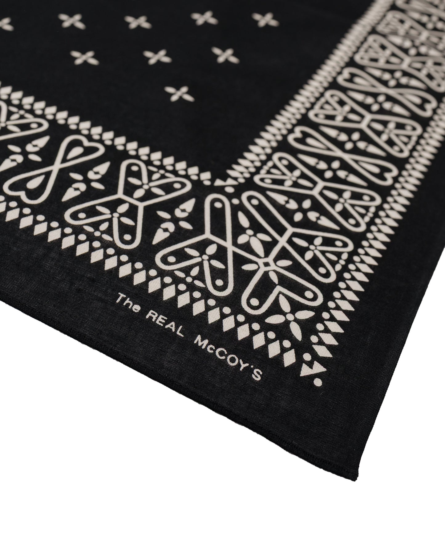 lost & found The Real McCoy's The Real McCoy’s MA26011 Bandana 'Cross' Black