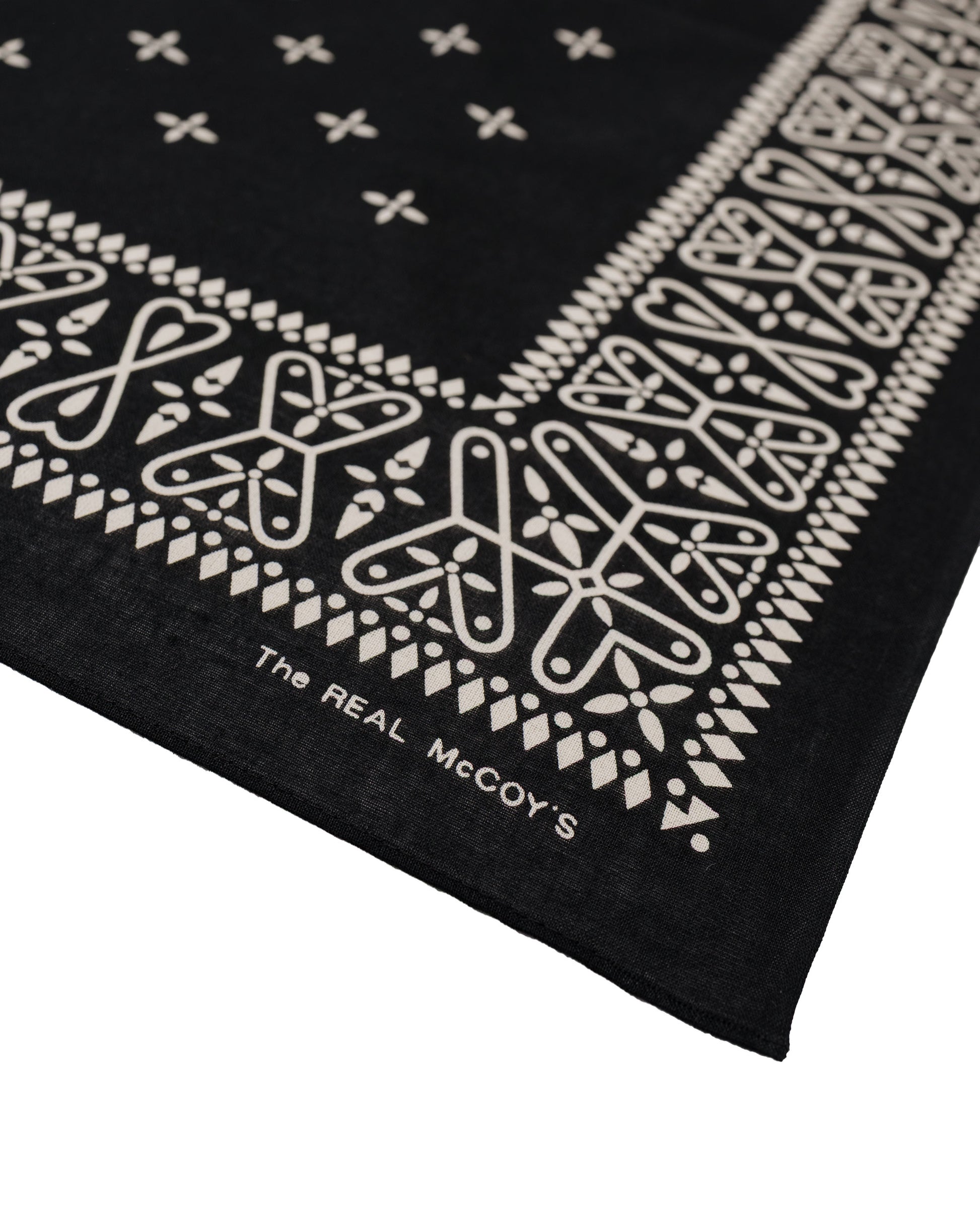 lost & found The Real McCoy's The Real McCoy’s MA26011 Bandana 'Cross' Black