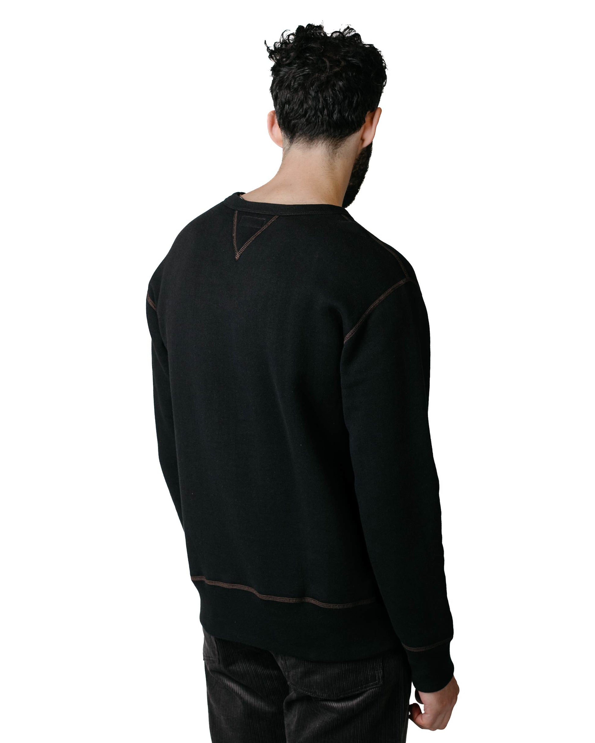 The Real McCoy’s MC13111 Sweatshirt / Loop Wheel Black Model Back