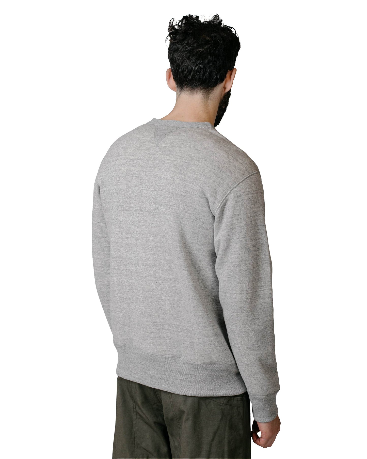 The Real McCoy’s MC13111 Sweatshirt / Loop Wheel Grey Model Back