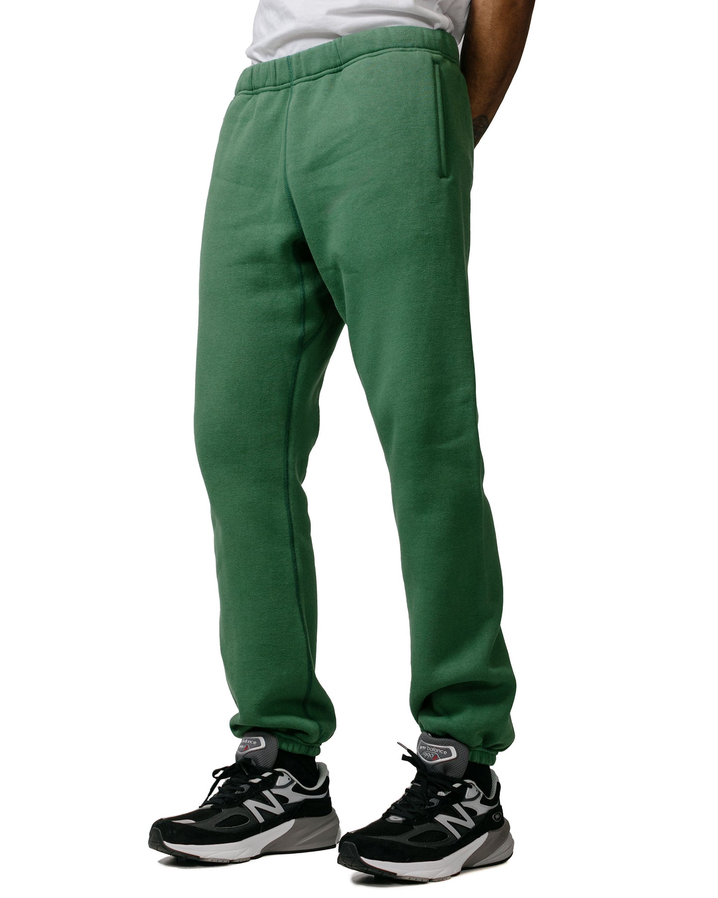 The Real McCoy's MC18118 10 oz. Loopwheel Sweatpants Shamrock model front