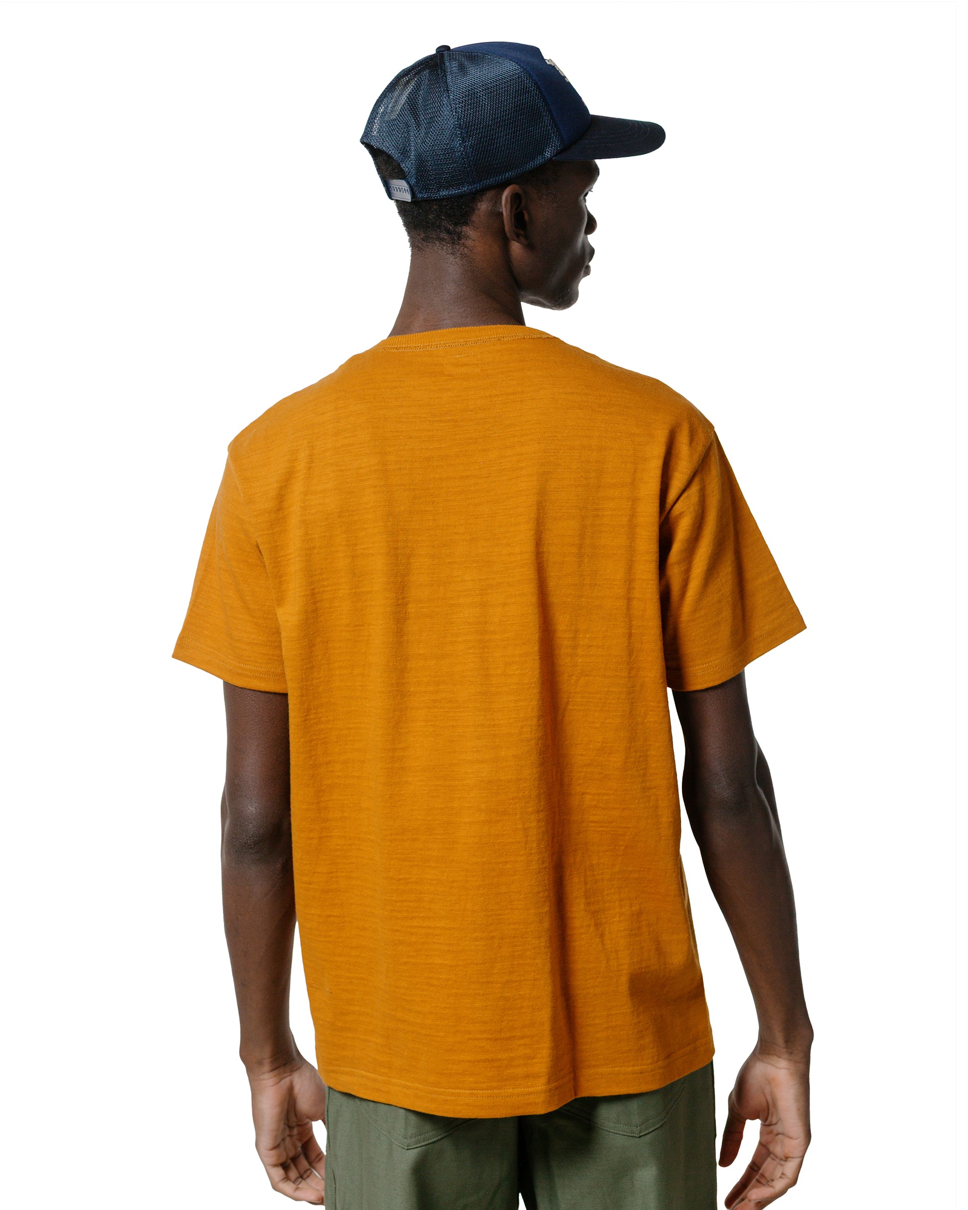 The Real McCoy's MC19010 Athletic T-Shirt  Loop-Wheel Mustard