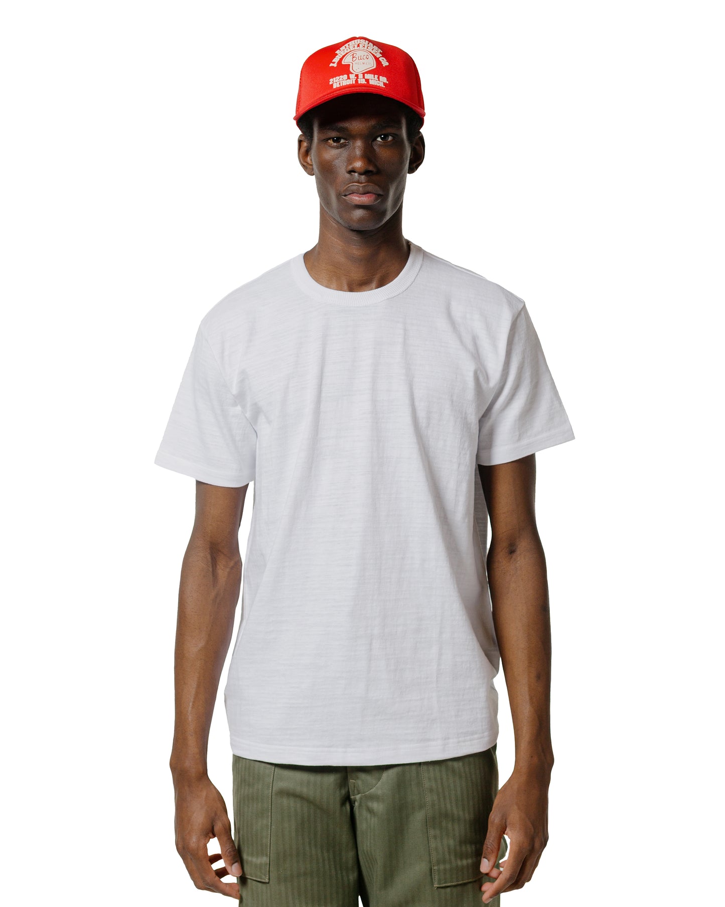 The Real McCoy's MC19010 Athletic T-Shirt  Loop-Wheel White