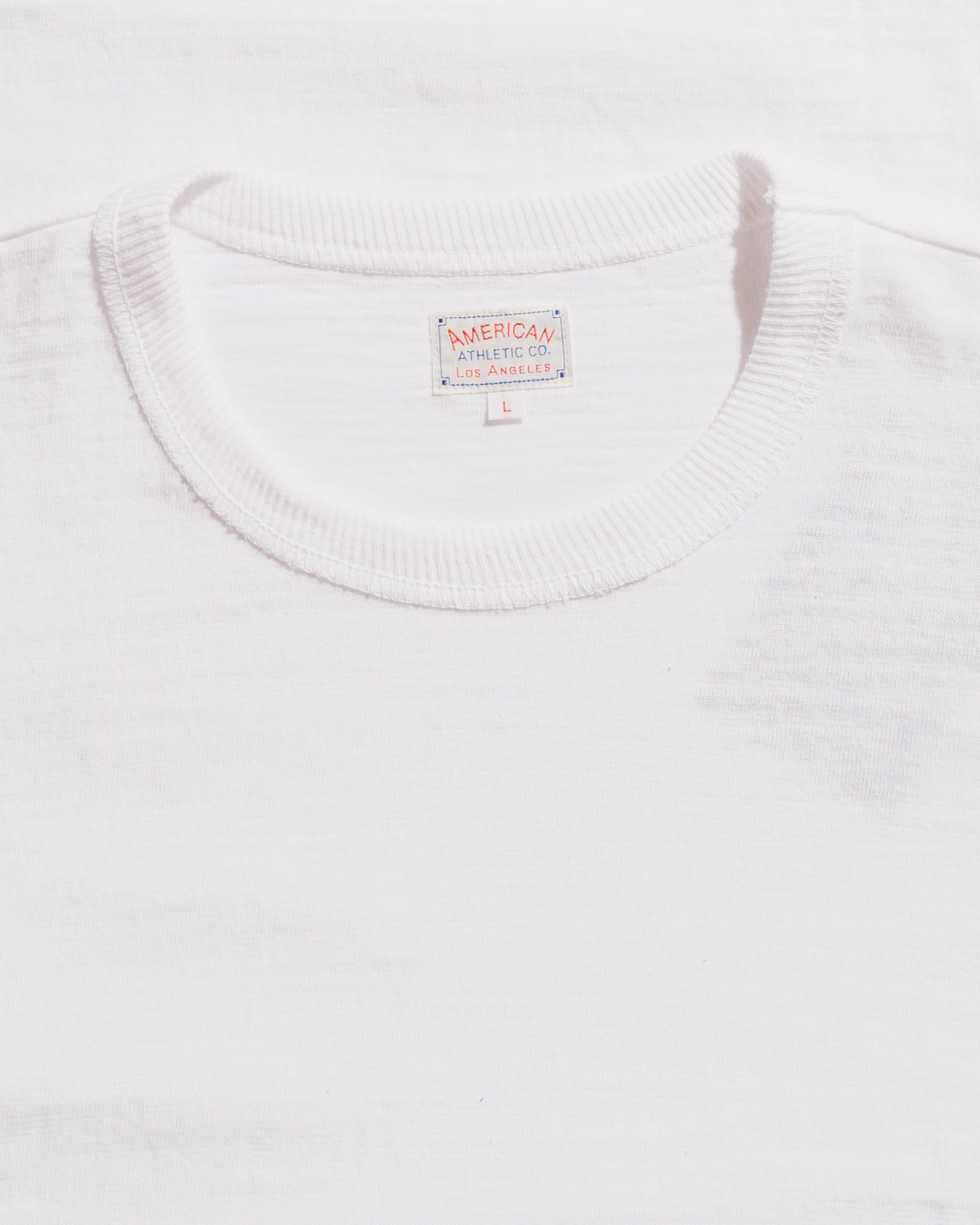 The Real McCoy's MC19010 Athletic T-Shirt  Loop-Wheel White