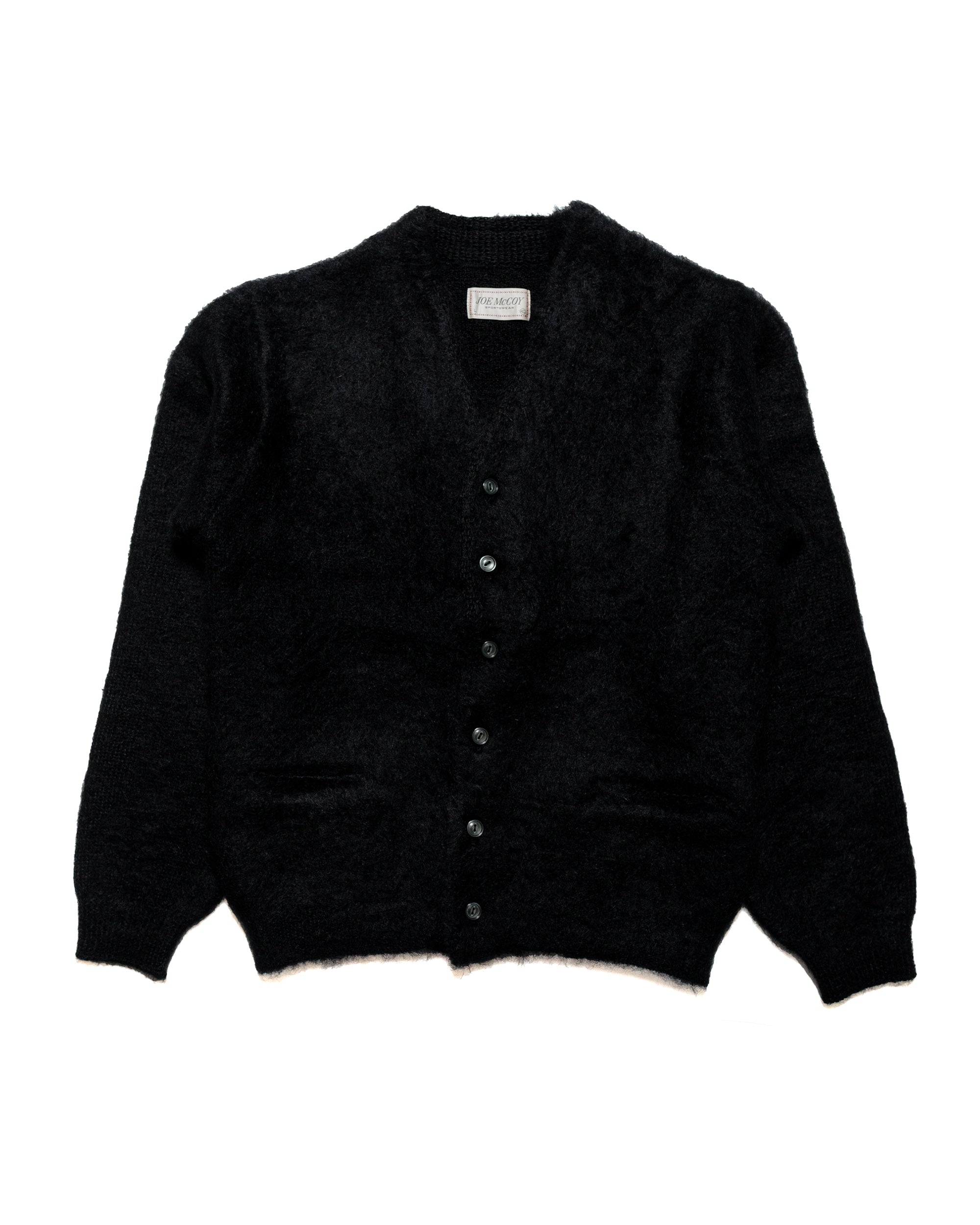 The Real McCoy s MC19103 JM Mohair Cardigan Black