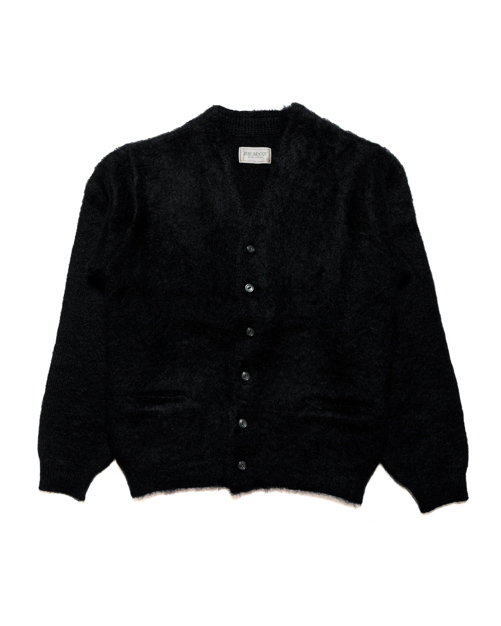 The Real McCoy's MC19103 JM Mohair Cardigan Black