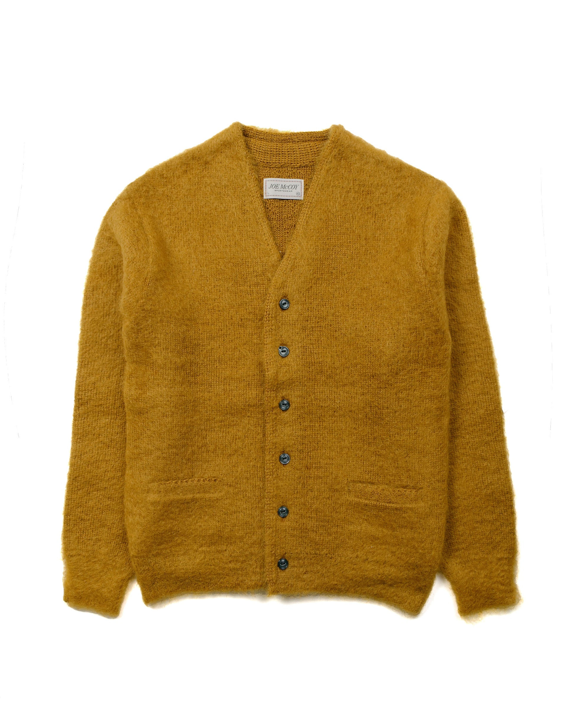 The Real McCoy's MC19103 JM Mohair Cardigan Mustard